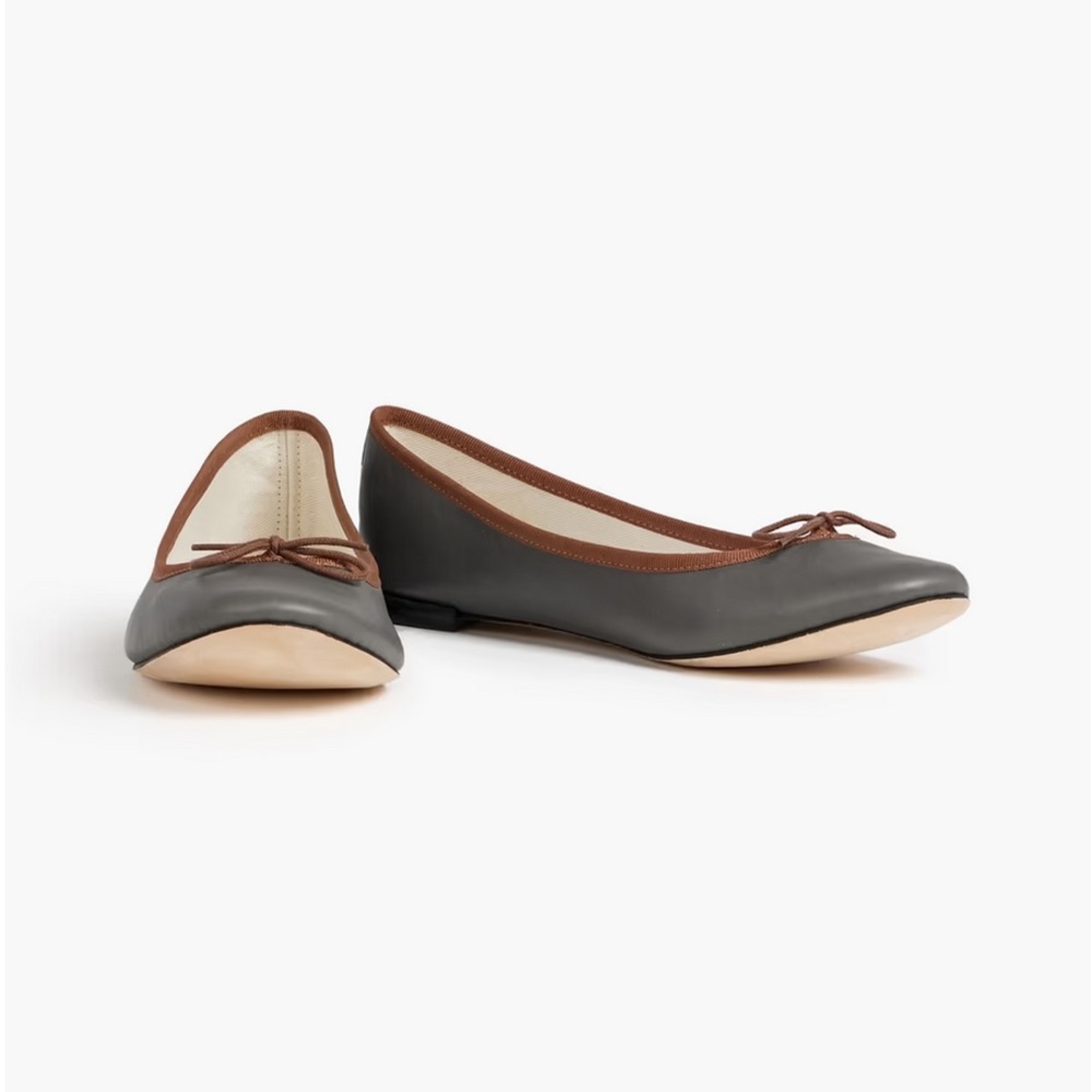 NEW, Repetto Cendrillon Ballet Flats in Limited-Edition Dark Grey Leather - Picture 12 of 14